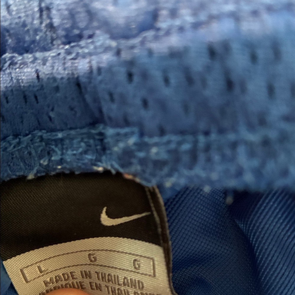 Nike Mens Blue Shorts with Red and White Accents - Picture 4 of 5